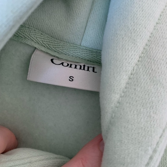 Comfrt Pastel Mint Green Hoodie Size Small - Picture 5 of 8